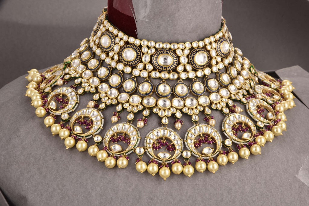 Anika Gold Polki Bridal Necklace