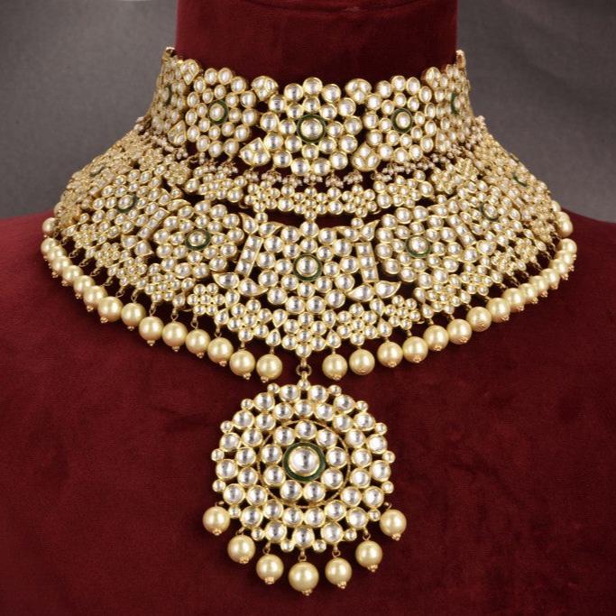 Aashvi Gold Kundan Bridal Necklace