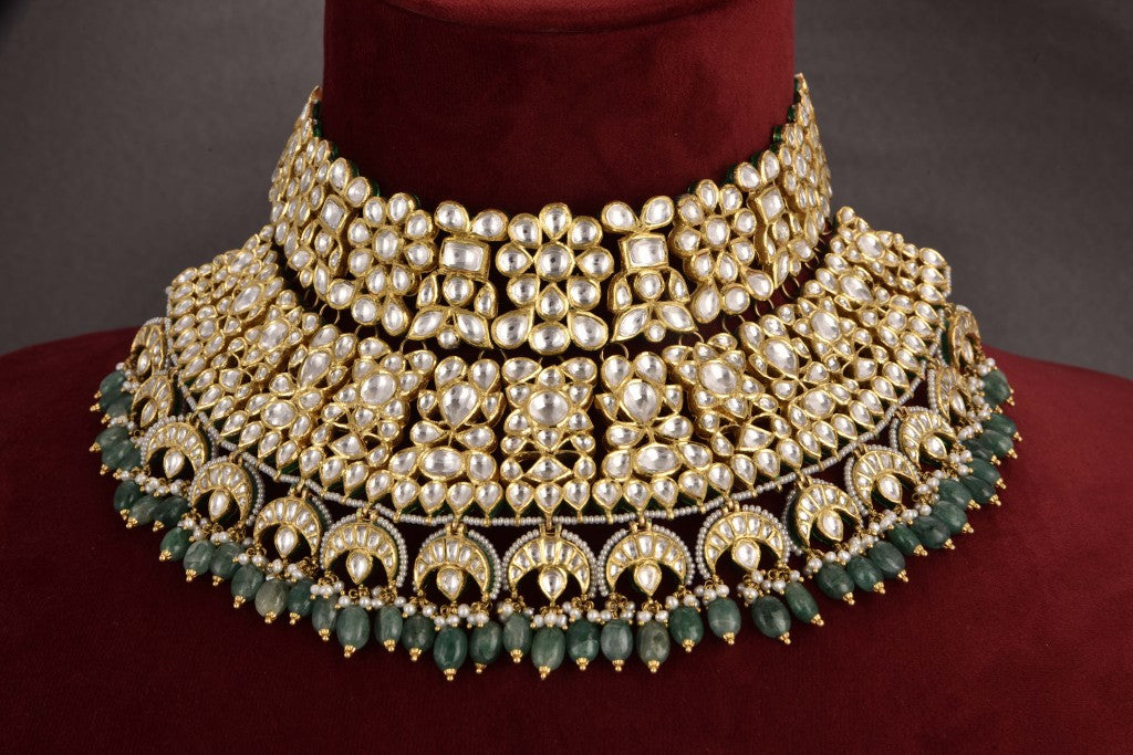 Diya Gold Kundan Bridal Necklace