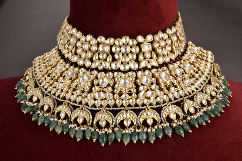 Diya Gold Kundan Bridal Necklace