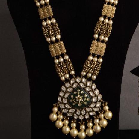 Aditi Gold Kundan Bridal Necklace Haar