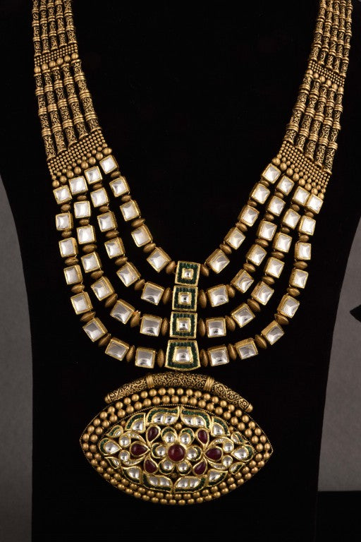 Kashvi Gold Kundan Bridal Necklace Har