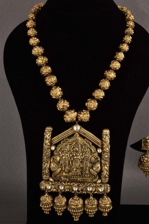 Sharvi Gold Antique Bridal Necklace