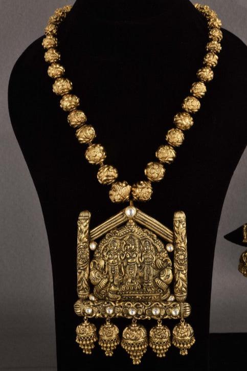 Sharvi Gold Antique Bridal Necklace