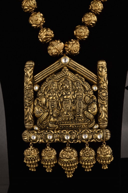 Sharvi Gold Antique Bridal Necklace