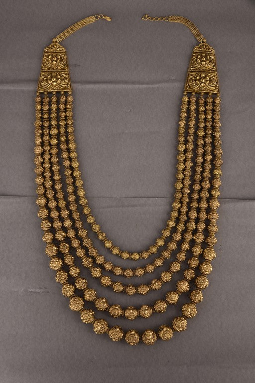 Jhansi Gold Temple Bridal Necklace