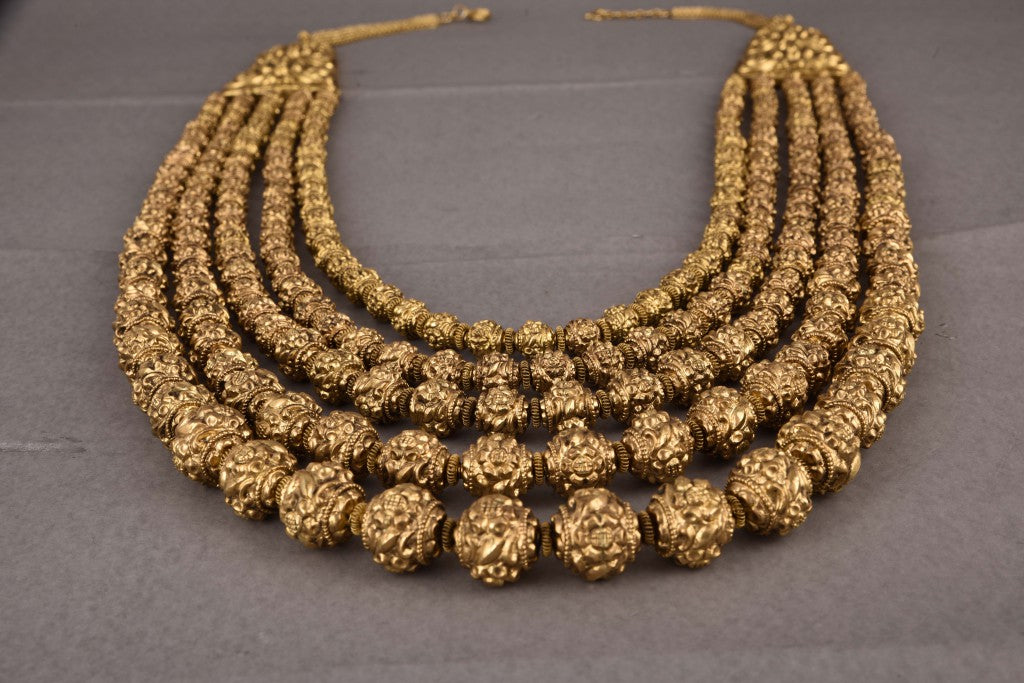 Jhansi Gold Temple Bridal Necklace