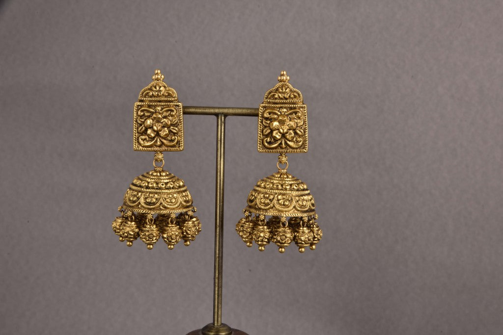 Jhansi Gold Temple Bridal Necklace
