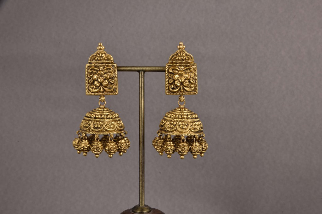 Jhansi Gold Temple Bridal Necklace