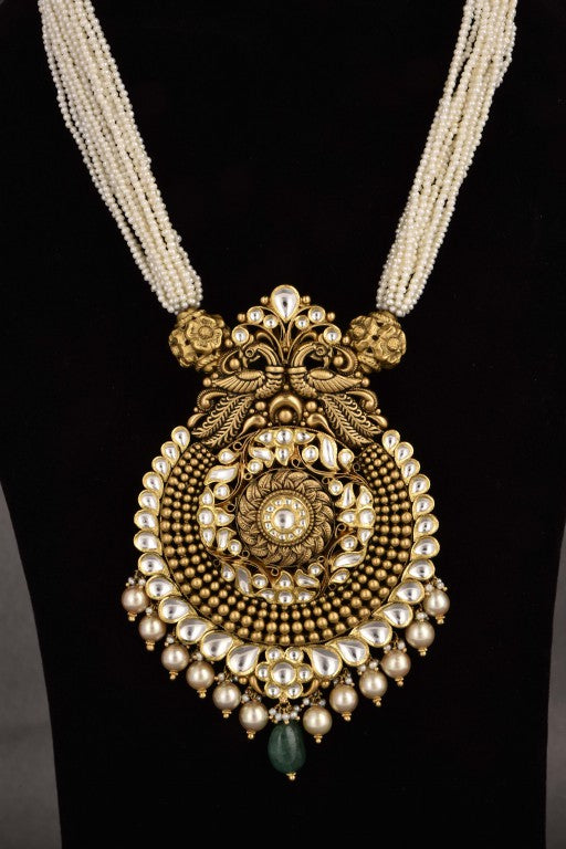 Charu Kundan Gold Bridal Necklace