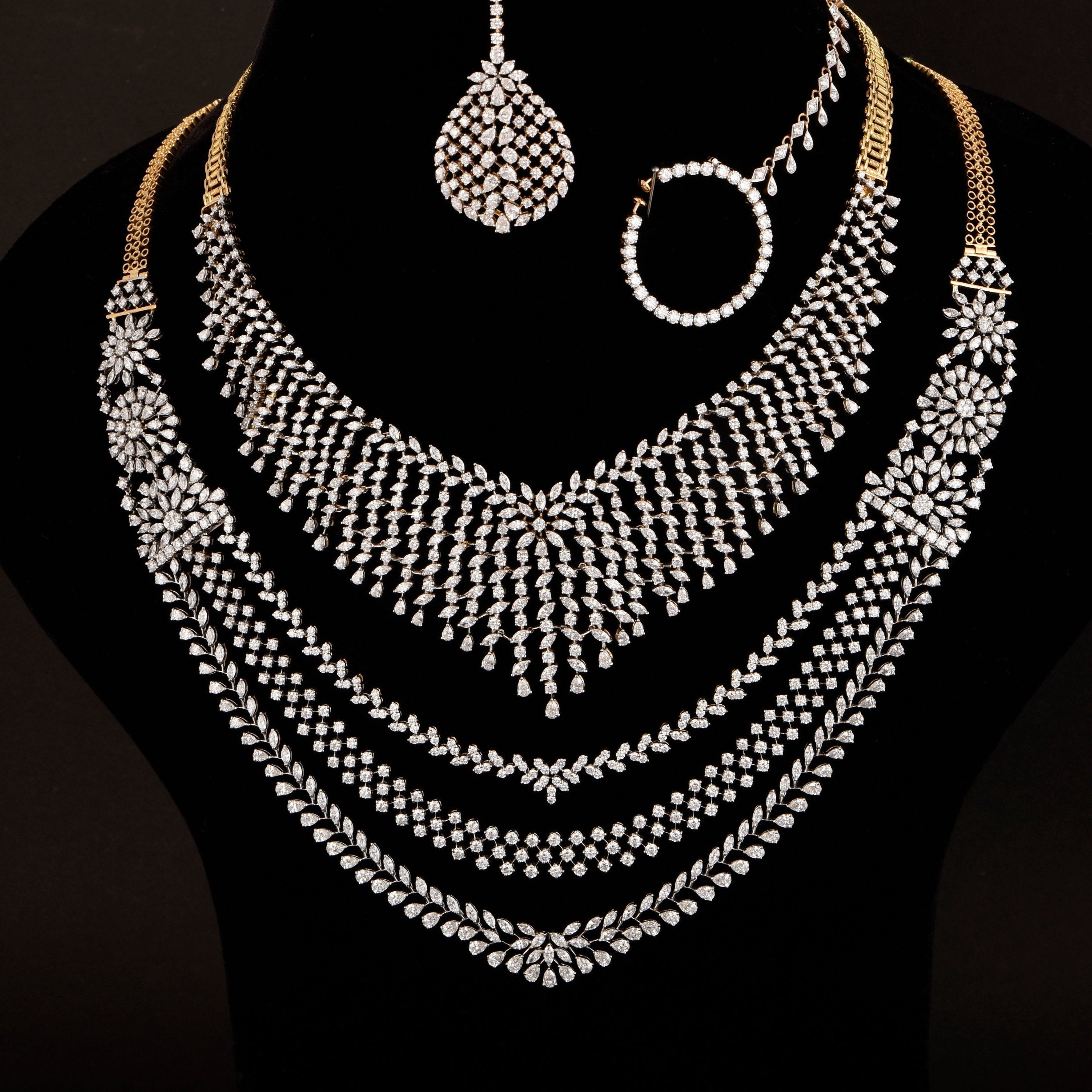 Aaloka Diamond Bridal Necklace