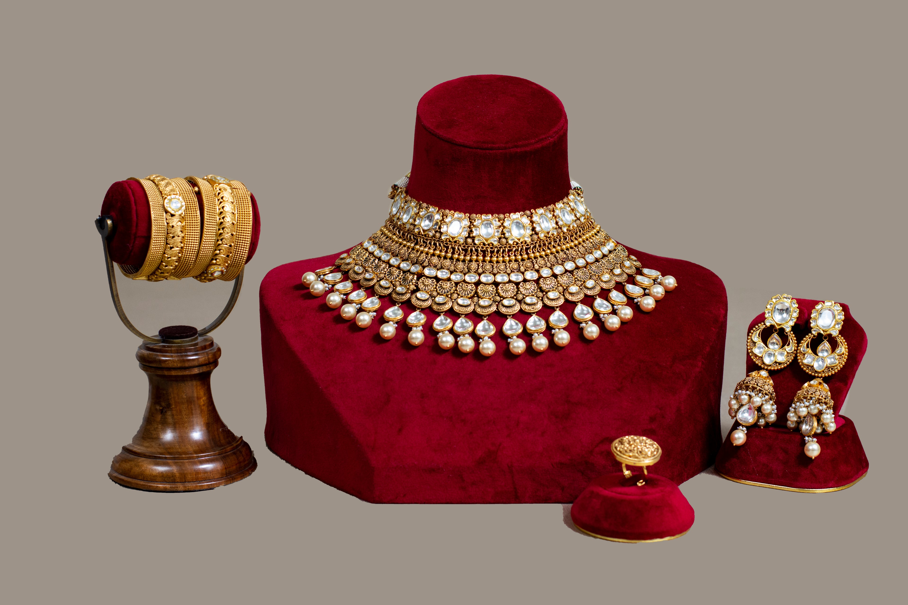 Yashika Gold Kundan Bridal Necklace