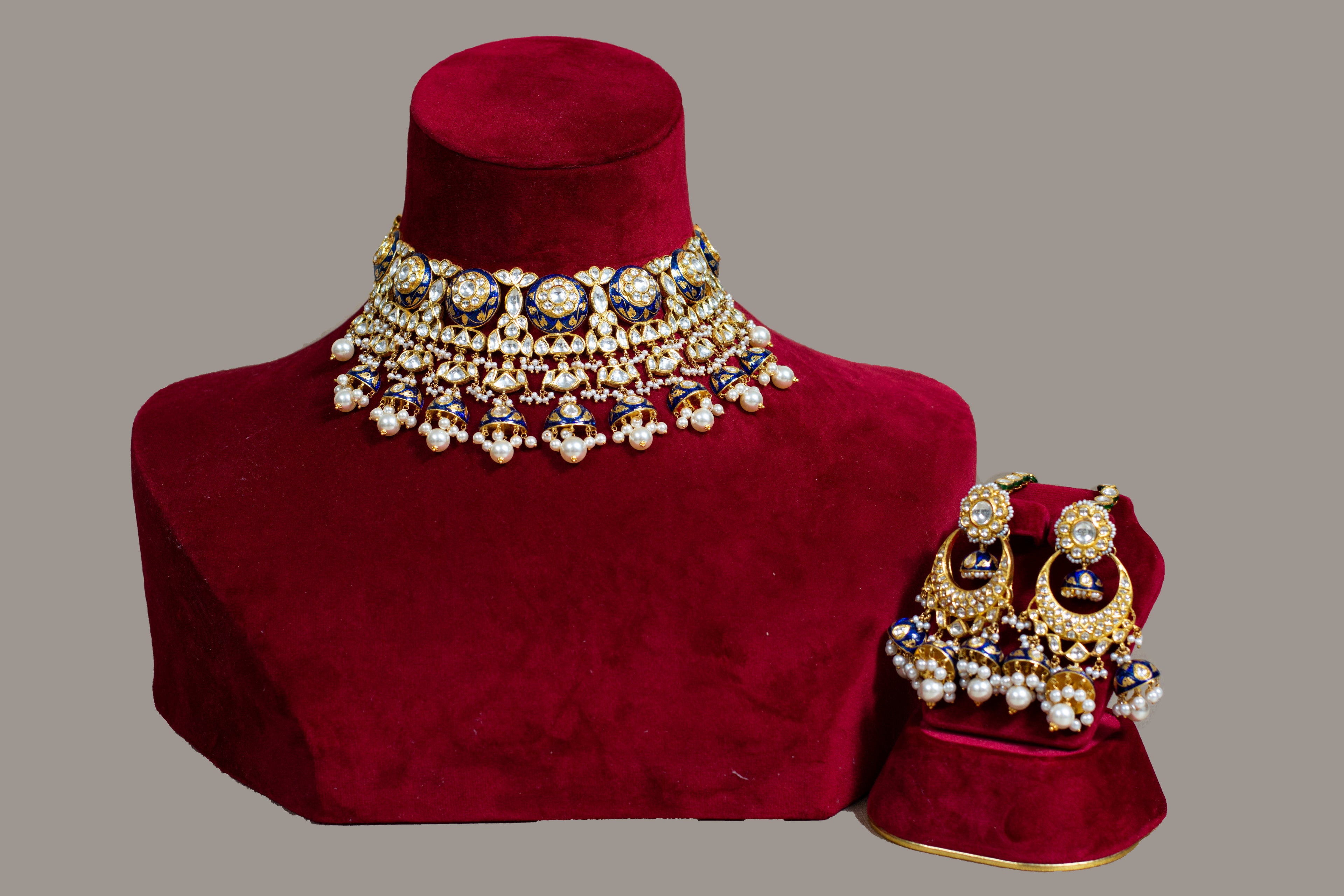 Bharati Gold Kundan Bridal Necklace