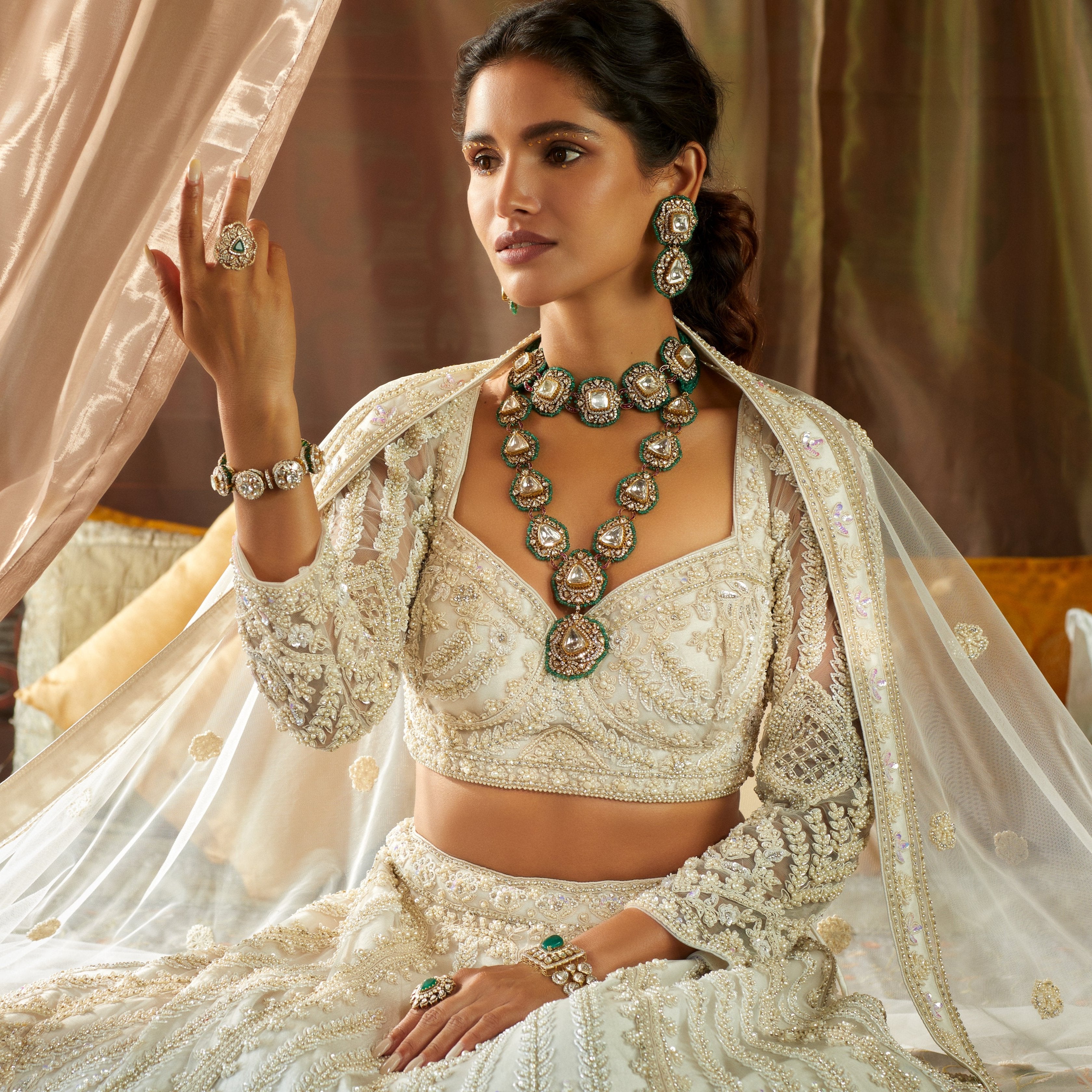 Sanjh Polki Bridal Necklace