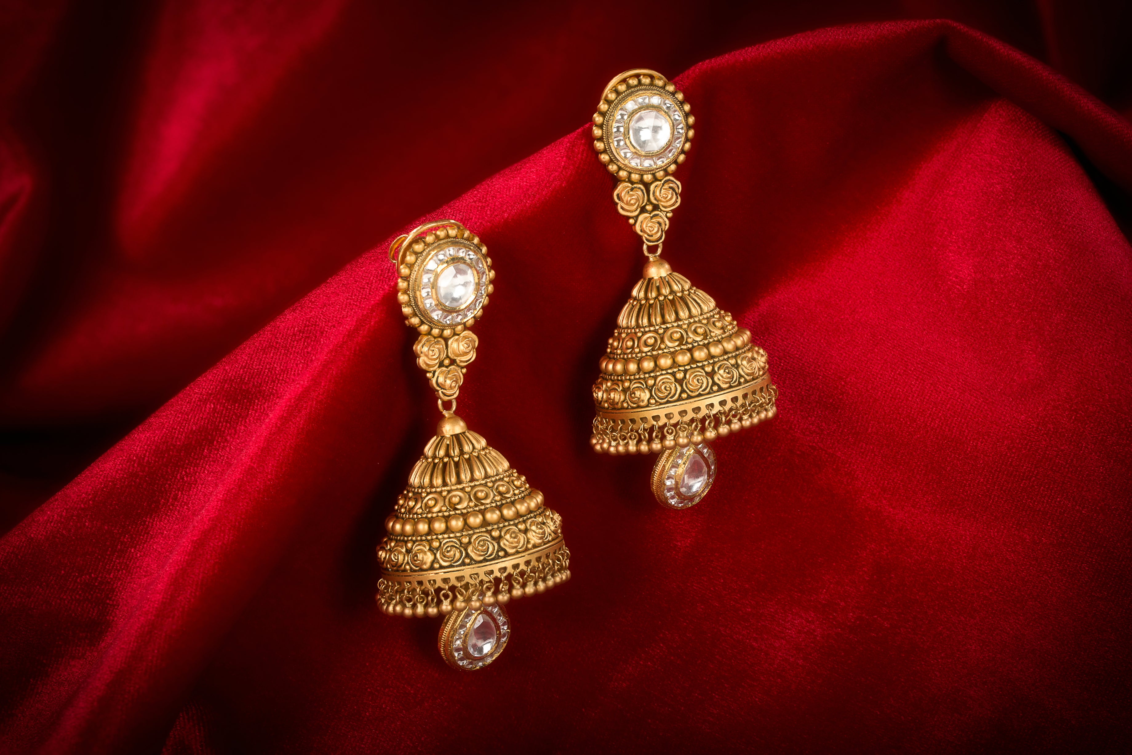 Aadhvitha Gold Kundan Bridal Necklace